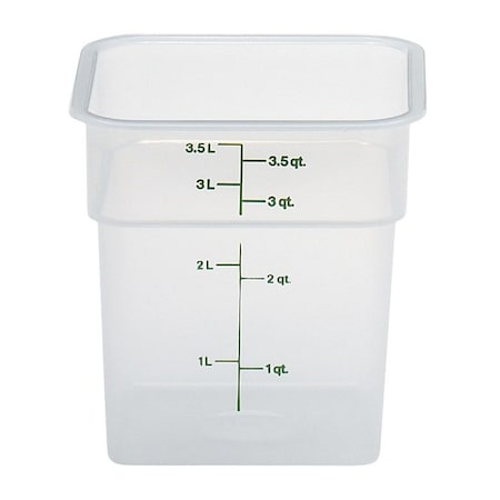 Cambro Cambro - Camsquare Food Container, 4 Qt., 7-1-1-3/8, Translucent, Green Gradation, PK6 4SFSPP190
